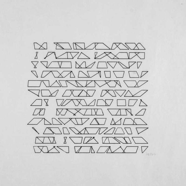 144 Trapèzes (144 Trapeziums) 1974 computer graphic, Vera Molnar